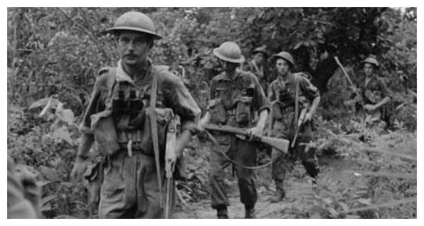A patrol of the 2nd Battalion in Burma