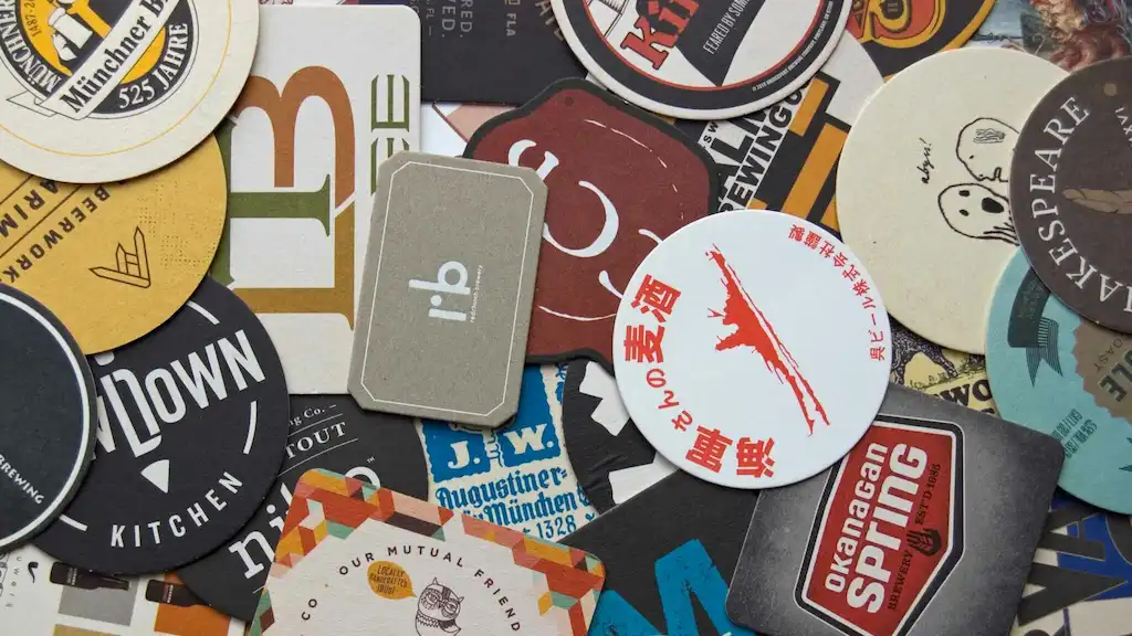 Kaeru Beer's collection of global beer-mats amassed as a beer and beverage industry consultant.
