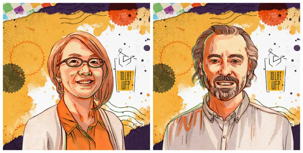 Two Krafcik collectors cards from Warsaw beer festival showing ambassadors.